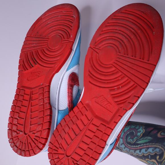NIKE Dunk Low Unlocked by You Custom Red White Blue Low Cut Casual Men's 7 - Picture 5 of 10